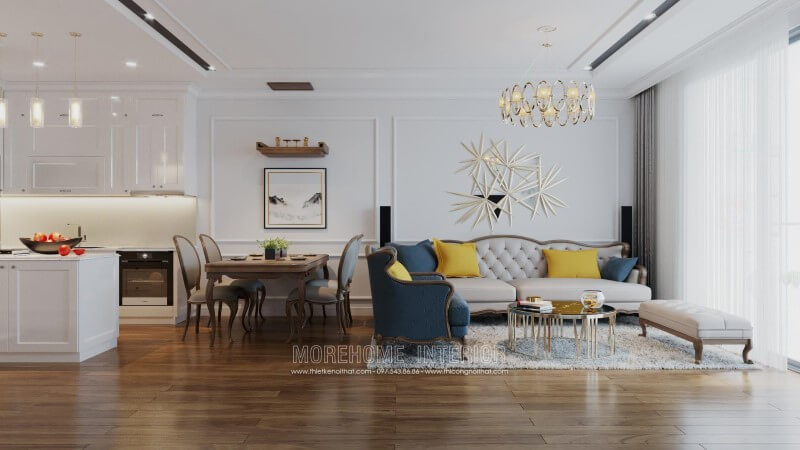 Sofa chung cư tân cổ điển Sofa chung cư tân cổ điển