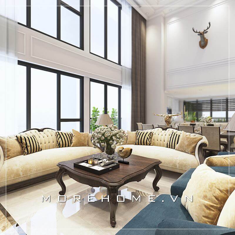 Sofa chung cư tân cổ điển Sofa chung cư tân cổ điển