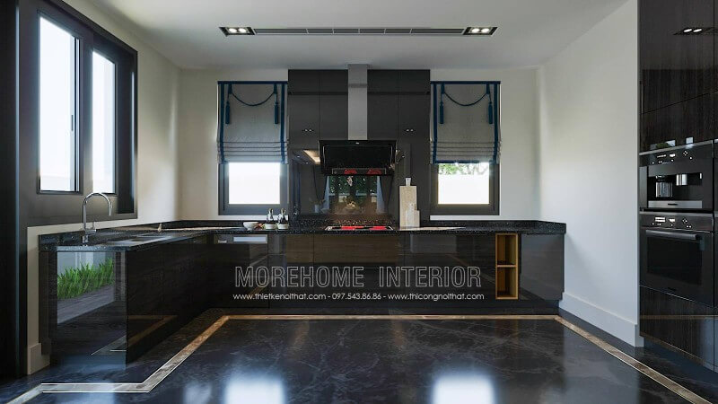 Mẫu tủ bếp gỗ công nghiệp acrylic hiện đại đẹp Tủ bếp đẹp, sang trọng và đẳng cấp