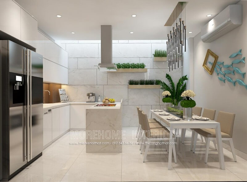 Tưởng chừng như tủ bếp chữ U thường chỉ sử dụng cho căn bếp có diện tích nhỏ, tuy nhiên, với sự kết hợp khéo léo giữa kiểu dáng, chất liệu, tone màu... mẫu tủ bếp hiện đại mang lại sự sang trọng mà không hề bí bách Tủ bếp đẹp, sang trọng và đẳng cấp