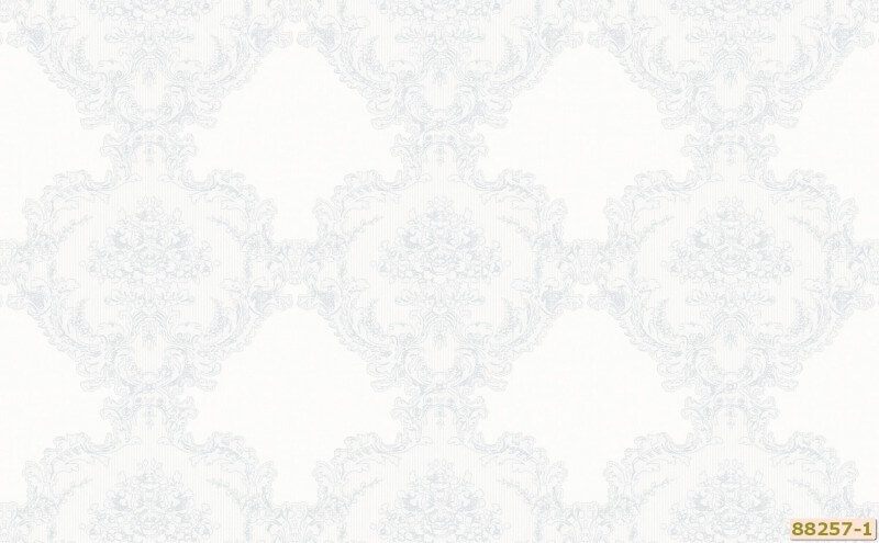 Giấy dán tường hàn quốc 88257-1 với họa tiết hoa văn to phù hợp với nội thất mang phong cách châu Âu