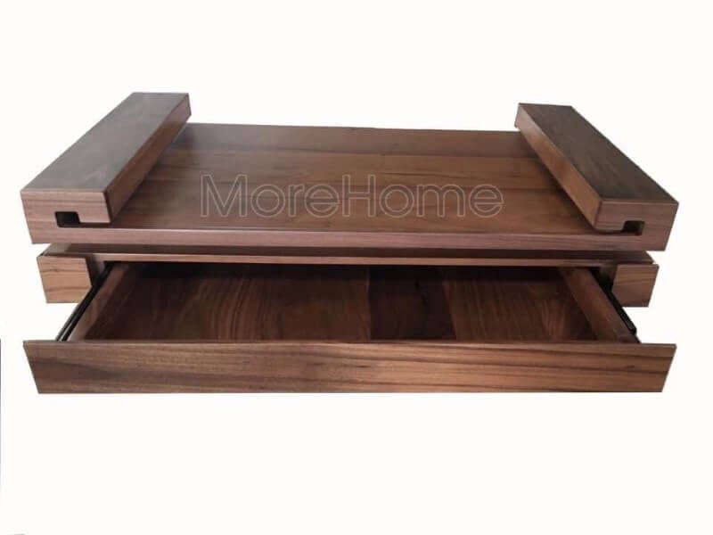 Mẫu bàn thờ treo tường bằng gỗ óc chó hiện đại -Sản phẩm tâm linh không thể thiếu trong mỗi hộ gia đình
