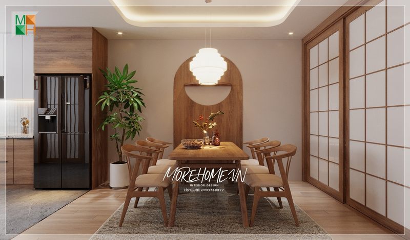 Bộ bàn ăn 6 ghế gỗ tự nhiên với đệm đương đại cung cấp sự thoải mái, dễ dàng sử dụng và tạo nên không gian thẩm mỹ cao.