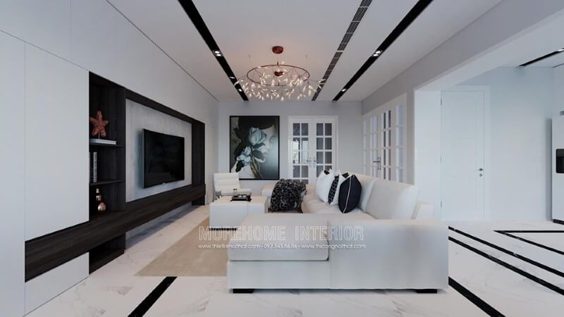 Thiết kế trần thạch cao phòng khách