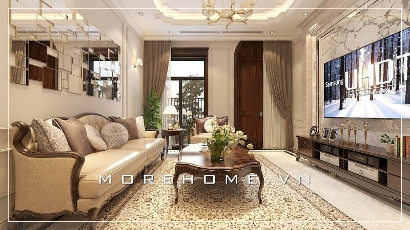 Kệ tủ tivi đẹp góp phần tôn thêm giá trị thẩm mỹ cho không gian sống của mọi tổ ấm Việt.